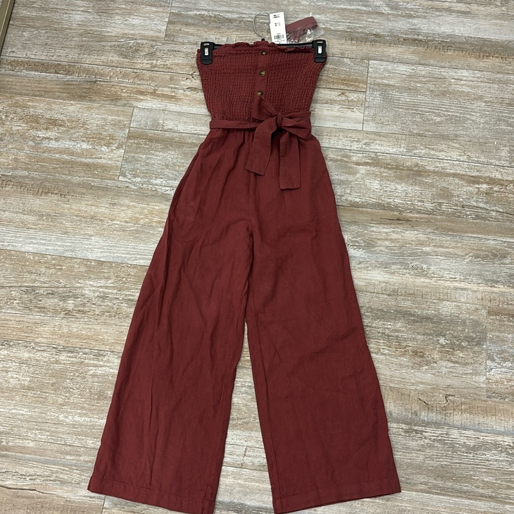 Abercrombie & fitch NWT linen jumpsuit - strapless